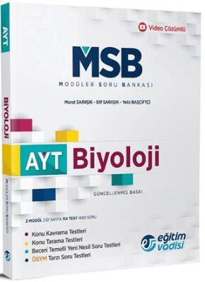 Eğitim Vadisi Yayınları YKS AYT Biyoloji Modüler Soru Bankası - 1