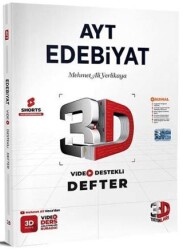 YKS AYT Edebiyat Video Destekli Defter - 3D Yayınları