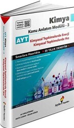 Aydın Yayınları AYT Kimya Konu Anlatım Modülü 3 Kimyasal Tepkimelerde Enerji-Hız - Aydın Yayınları
