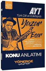 Yönerge Yayınları YKS AYT Türk Dili ve Edebiyatı Yazar Eser Konu Anlatımı - Yönerge Yayınları