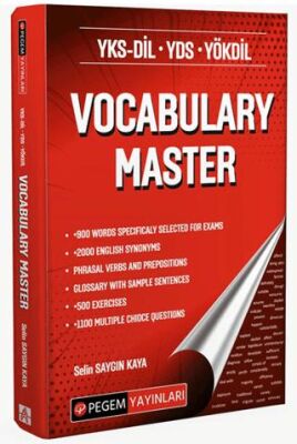 Pegem Akademi Yayıncılık YKS-DİL YDS YÖKDİL Vocabulary Master - 1