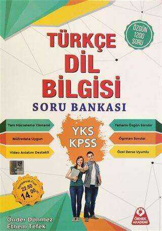 Örnek Akademi YKS KPSS Türkçe Dil Bilgisi Soru Bankası