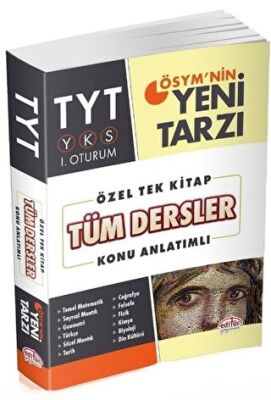 Editör Yayınevi YKS TYT 1. Oturum Özel Tek Kitap Tüm Dersler Konu Anlatımlı - 1