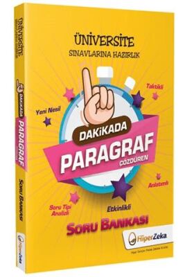 Hiper Zeka Yayınları YKS - TYT - AYT 1 Dakikada Paragraf Çözdüren Soru Bankası - 1