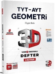 YKS TYT AYT Geometri Video Destekli Defter 2. Kitap - 3D Yayınları