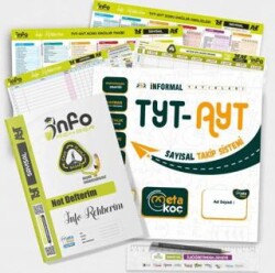 İnformal Yayınları YKS TYT-AYT SAYISAL Meta Koç Öğrenci-Öğretmen Destek Sistemi ÖDS Öğrenci Koçluğu Takip Seti - İnformal Yayınları
