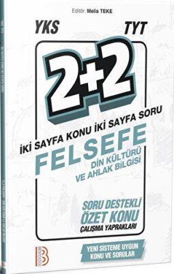 Benim Hocam YKS TYT Felsefe Din Kültürü ve Ahlak Bilgisi 2+2 Soru Destekli Özet Konu Yaprakları - 1