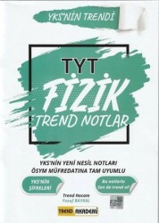 Trend Akademi Yayınları 2021 TYT Fizik Trend Notlar - Trend Akademi Yayınları
