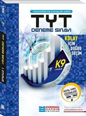 Evrensel İletişim Yayınları 2018 TYT K9 1. Oturum Başlangıç Seviye Video Çözümlü Deneme Sınavı - 1