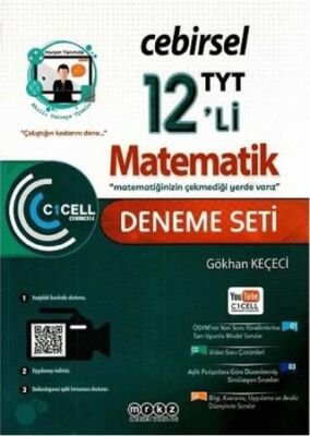 Merkez Yayınları YKS TYT Matematik Cebirsel 12 Li Deneme Seti kapağı