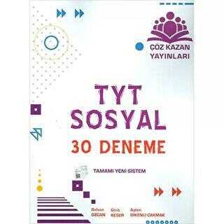 Çöz Kazan Yayınları TYT Sosyal Tamamı Yeni Sistem 30 Deneme Sınavı