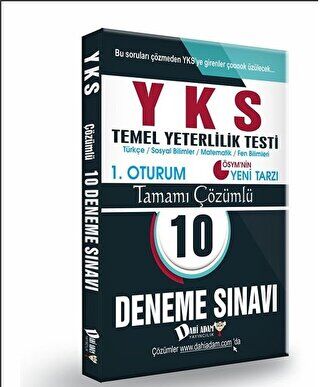 Dahi Adam Yayıncılık YKS Tamamı Çözümlü 10 Deneme - 1