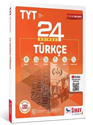 Sınav Yayınları TYT Türkçe 24 Adımda Konu Anlatımlı Soru Bankası