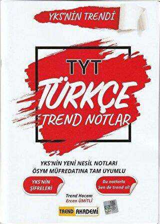 Trend Akademi Yayınları 2021 TYT Türkçe Trend Notlar