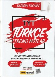 Trend Akademi Yayınları 2021 TYT Türkçe Trend Notlar - Trend Akademi Yayınları