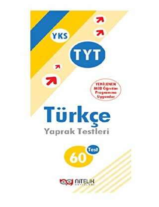 Nitelik Yayınları Nitelik Yaprak Test YKS TYT Türkçe