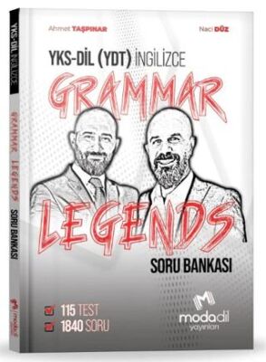YKSDİL YDT Grammar Legends Soru Bankası - 1