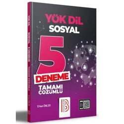 YÖKDİL Sosyal Tamamı Çözümlü 5 Deneme - Erkan Önler