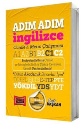 Yargı Yayınevi YÖKDİL YDS YDT TOEFL IELTS E-Tep Adım Adım İngilizce Cümle & Metin Çalışması A1 A2 B1 B2 C1 C2 - 1