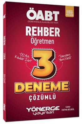 Yönerge Yayınları ÖABT Rehber Öğretmen 3 Deneme Çözümlü - 1