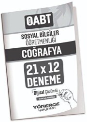 Yönerge Yayınları ÖABT Sosyal Bilgiler Öğretmenliği Coğrafya 21x12 Deneme Çözümlü - Yönerge Yayınları