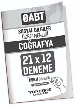 Yönerge Yayınları ÖABT Sosyal Bilgiler Öğretmenliği Coğrafya 21x12 Deneme Çözümlü - 1