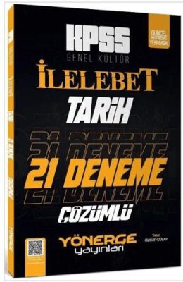Yönerge Yayınları KPSS Tarih İlelebet 21 Deneme Çözümlü - 1