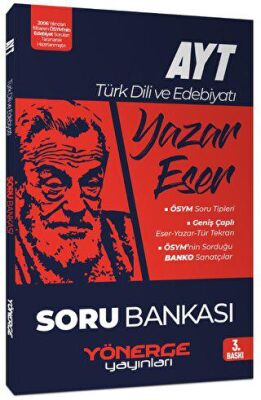 Yönerge Yayınları AYT Türk Dili ve Edebiyatı Yazar Eser Soru Bankası - 1
