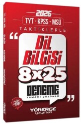 2026 TYT KPSS MSÜ Taktiklerle Dil Bilgisi 8x25 Deneme Çözümlü - Yönerge Yayınları