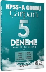 Yönerge Yayınları KPSS A Grubu Çarpan 5 Deneme Çözümlü - Yönerge Yayınları