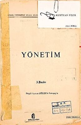 Yönetim kapağı