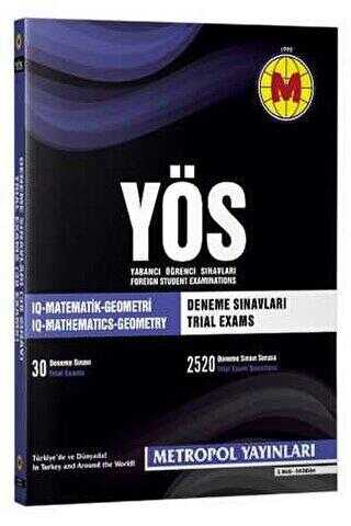 Metropol Yayınları YÖS Deneme Sınavları - 30 Sınav - Metropol Yayınları