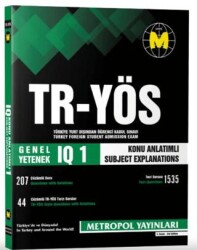 YÖS Genel Yetenek IQ-1 Konu Anlatımlı - Metropol Yayınları