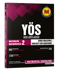 Metropol Yayınları YÖS Matematik-2 Konu Anlatımlı-örnek Çözümlü - Metropol Yayınları