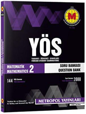 Metropol Yayınları YÖS Matematik 2 Soru Bankası - 1