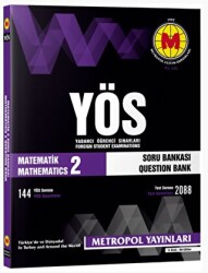 YÖS Matematik - 2 Soru Bankası - Metropol Yayınları