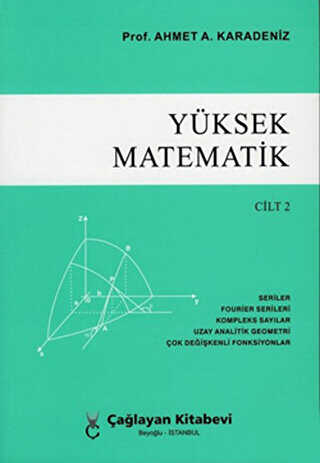 Yüksek Matematik Cilt: 2 - Çağlayan Kitabevi