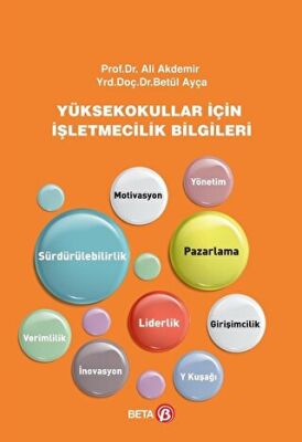 Yüksekokullar İçin İşletmecilik Bilgileri kapağı
