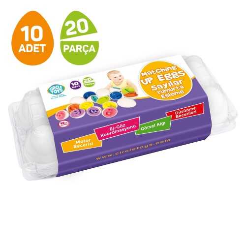 Circle Toys Sayılar Yumurta Eşleme Oyunu 10’Lu - Circle Toys