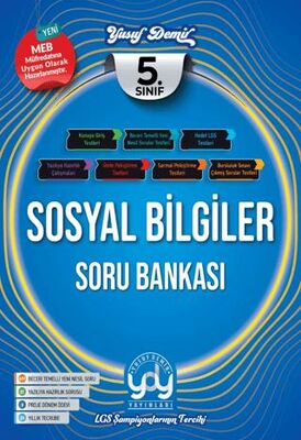Yusuf Demir Yayınları Sosyal Bilgiler 5. Sınıf Soru Bankası - 1