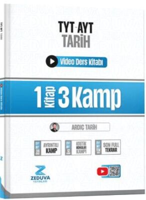 Zeduva Yayınları Tarih TYT - AYT Tarih 1 Kitap 3 Kamp Video Ders Kitabı - 1