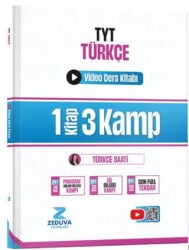 Zeduva Yayınları Türkçe Saati TYT Türkçe 1 Kitap 3 Kamp Video Ders Kitabı - Zeduva Yayınları