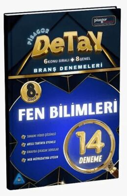 Zeka Küpü Yayınları 8. Sınıf Pisagor Detay 14`lü Fen Bilimleri Branş Denemesi - 1