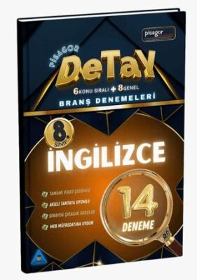 Zeka Küpü Yayınları 8. Sınıf Pisagor Detay 14`lü İngilizce Branş Denemesi - 1