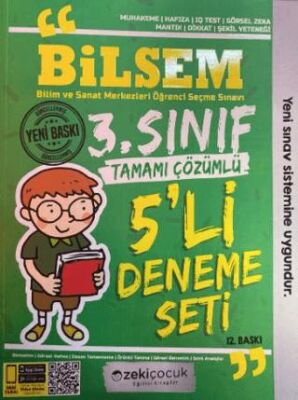 Zekiçocuk Eğitici Kitaplar 3. Sınıf Bilsem 5`li Deneme Seti - 1