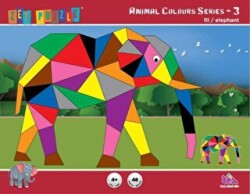 Zet Puzzle Animal Colours Series-3 Fil - Elephant - Zet Zeka