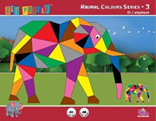 Zet Puzzle Animal Colours Series-3 Fil - Elephant - 1